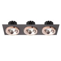 SHARM SQ III zápustná černá měď/měď 230V LED 3x10W 24° 3000K RENDL R13263