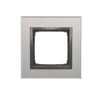 Rámeček 1 -násobný Simon 54 Nature, IP20/IP44 skleněný bouřkový mrak DRN1/72