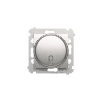 Elektronický zvonek, 230V, stříbrná matná metalizované KONTAKT SIMON DDS1.01/43