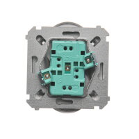 dvojitá kolíková zásuvka s uzemněním stříbrná KONTAKT SIMON BMGZ2M.01/43