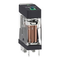 Schneider RXG22ED Relé Zelio RXG, 2 C/O , 5 A, 48 V DC, testovací tlačítko a LED
