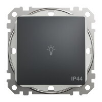 Sedna D/E Tlačítko 1/0 ''světlo'' IP44, Antracit SCHNEIDER SDD214132