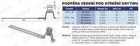 Podpěra vedení pod střešní krytinu PV 22ex a lak antracit. TREMIS V1013