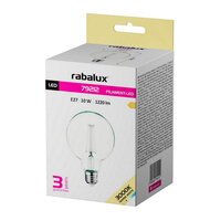Světelný zdroj Filament LED, E27 G95, 10W, 1220lm, 3000K RABALUX 79212