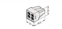 Spojovací krabicová svorka, pro aplikace Ex 4x 0,75-2,5mm2 (CYA) WAGO 773-494
