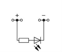 Svorka pro moduly 4 vodiče červená LED šedá 1,5mm2 DC24V Wago 279-809/281-434