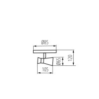 Kanlux 29111 MILENO EL-1O ASR-ANPřisazené svítidlo