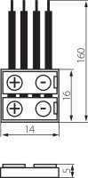 Konektor pro LED pasky CONNECTOR RGB 10-CP KANLUX 19036