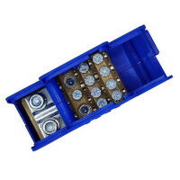 Distribuční blok DTB 70/7x6+2x25+2x16 modrý ELEKTRO BEČOV UB7035.12