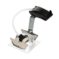 NEW TRIA I downlight ctvercova matna bila 230V GU10 50W SLV 111721
