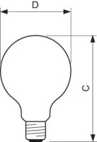 LED žárovka PHILIPS CorePro LEDBulb ND 7-60W E27 G93 827 CL G
