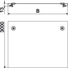 OBO DRL 150 DD Víko s otočnými západkami pro kab. žl. a žebřík 150x3000 Ocel