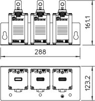 OBO MCF 35-P3+FS-440 Svodič přepětí typ 1 3P 35kA(10/350),DS 440V