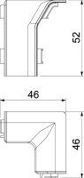 Vnitřní roh OBO SL IE2050 rws SLL čistě bílá Polyvinylchlorid PVC
