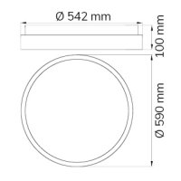 Stropní svítidlo SHAY 1x LED 37W 3600lm