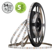 LED pásek SMD2835 modrý, 120LED/m, 9,6W/m, DC 12V, 300lm/m, IP20, 8mm, 50m