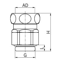 Hadicová spojka otočná, mosazná, pro průměr 10,0mm, závit Pg AGRO 2100.07.10.02