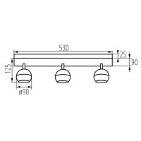 Stropní svítidlo GALOBA EL-3I W KANLUX 33676
