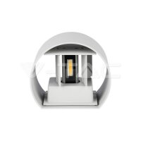6W Wall Lamp Grey Body Round IP65 Natura