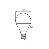 Kanlux 33740 IQ-LED G45E14 7,2W-WW Světelný zdroj LED (starý kód 27306)