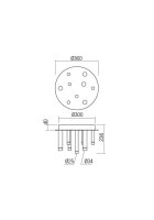 Stropní svítidlo MADISON PL LED 36W 3000K SCP REDO 01-2040
