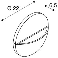 LID II nástěnné přisazené svítidlo, 2700/3000 K, 15 W, PHASE, 100°, antracit
