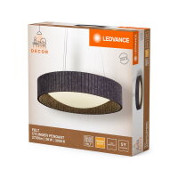 Závěsné svítidlo LEDVANCE Decor Felt Cylinder Pendant 28W 830 Dark Gray