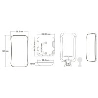 A-R8-1 dálkový ovladač pro regulaci RGB/RGBW LED pásků, RF technologie, 1 zóna