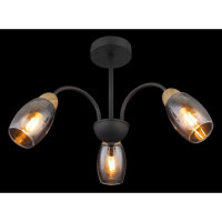 Stropní svítidlo GERLY černá 3xE14 25W 230V GLOBO 60297-3D