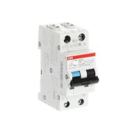 ABB DS201 C16 AC300 kombinace jistič/chránič 2P (1P+N) 16A 300mA C 6kA AC