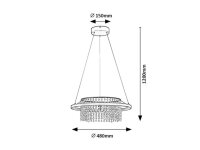 Závěsné svítidlo MARIBELL černá LED 40W IP20 RABALUX 72353