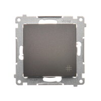 Přepínač křížový, řazení 7, 16AX 250V~, hnědá matná metalizované DW7A.01/46