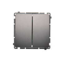 Přepínač sériový, řazení 5, 10AX, 250V~, Inox KONTAKT SIMON BMW5.01/21