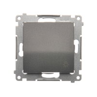 Ovladač zapínací SVĚTLO, řazení 1/0, 16AX, 250V~, antracit mat, metalizované