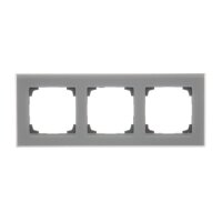 Rámeček 3 násobný, skleněný šedé matné sklo KONTAKT SIMON TRN3/176