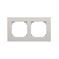 Rámeček 2 násobný hliníková matná KONTAKT SIMON TR2/143
