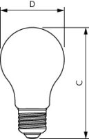 MASTER LEDBulb D 4-60W E27 827 A60 FR G