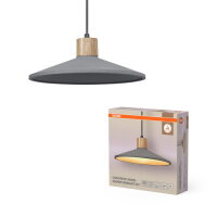 Decor Concrete Wood Pendant 320 mm E27 Dark Grey OSRAM 4099854459269