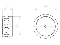 Krabice instalační průměr 36 mm, pod omítku KAISER 1172-08