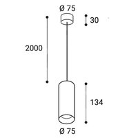 Závěsné svítidlo TINY II L Z, W TRIAC 11W 2700K bílá LED2 3480521DT