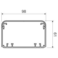 Elektroinstalační kanál Elegant EKE 100x60, bílý, 2 m, karton