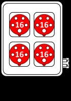 SEZ-CZ ROS 1601 Zásuvková kombinace 4x1653