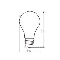 Světelný zdroj LED XLED A60 10W-WW-M KANLUX 29615
