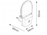 Rabalux 4658 Paris lux LED 0,5W IP20