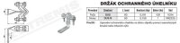 Držák ochranného úhelníku DUS (FeZn) TREMIS V314
