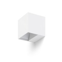 CARRE nástěnná bílá 230V LED 2x3W IP54 3000K RENDL R12556