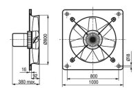 HCBT/6-800/H-X IP55, 40°C axiální ventilátor ELEKTRODESIGN 944584