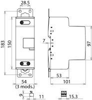 Koordinovaný svodič bleskových proudů Typ 1 DEHNbloc Maxi CI 760 V AC