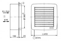 Maico 0080.0820 EV 31 okenní axiální ventilátor