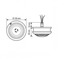 EsyLux ER10019500 Hlásič kouře PROTECTOR K 9 V RF SET baterie 9V, stropní, bílá